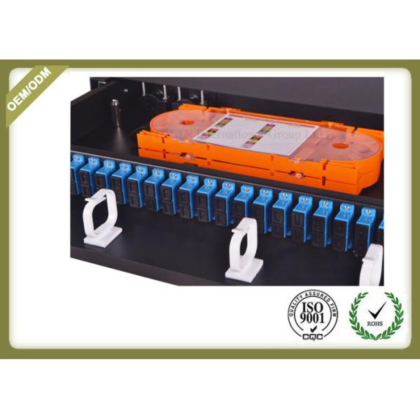 48 Core 1U Type Fiber Optic Patch Panel Slidable ODF For SC Adapter Port