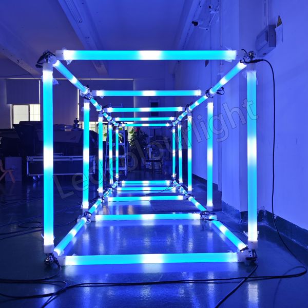 IP65 LED Pixel Cube DMX 3D Tube LED Tunnel Tube Light RGB Stage Lighting