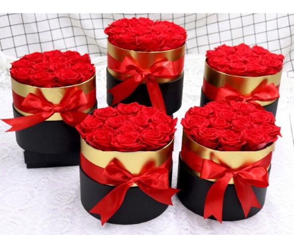 Factory Price Rose Long Lasting Flowers Forever Eternal Preserved Rose Flower Box Gift
