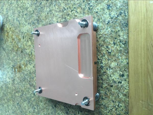 Dissipador de calor de bronze raspado do OEM, dissipador de calor raspando do bloco do cobre do CNC do cobre Cu1100 do dissipador de calor da aleta