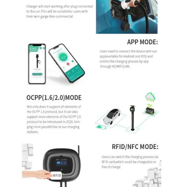 Домашний заряжатель 240V электротранспорта вровень 2 до 40A штепсельной вилки NEMA 14-50 16,4 Ft кабеля