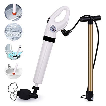 ABS rubber Drain Blaster Gun for High Pressure Toilet Plunger and Sink Pipe Dredging
