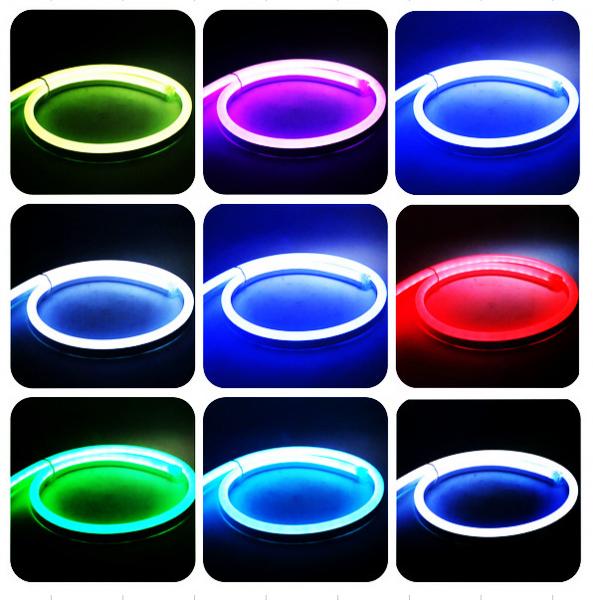 Waterproof IP67 Led Neon Flex 24V Led Ultra Thin Neon Flex Rope Light For Outdoor Decoration