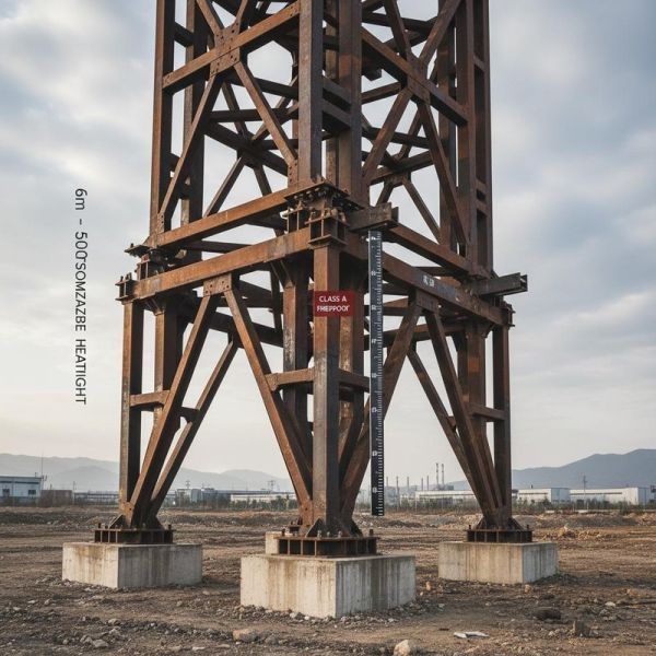 Weather Resistant Steel Structure Truss with Class A Fireproof Rating and Customizable Height 6-50m