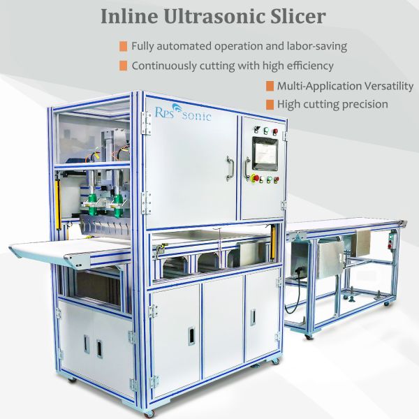 Compact Ultrasonic Cutting Tool Designed for Seamless Cutting of Synthetic Fabrics Nonwoven Materials and Rubber Sheets