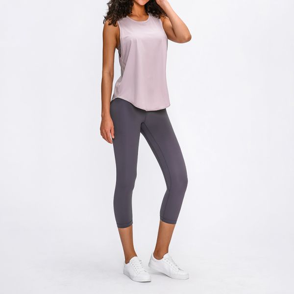 Gym Yoga Women's Athletic Tank Top Sleeveless Breathable Moisture Wicking