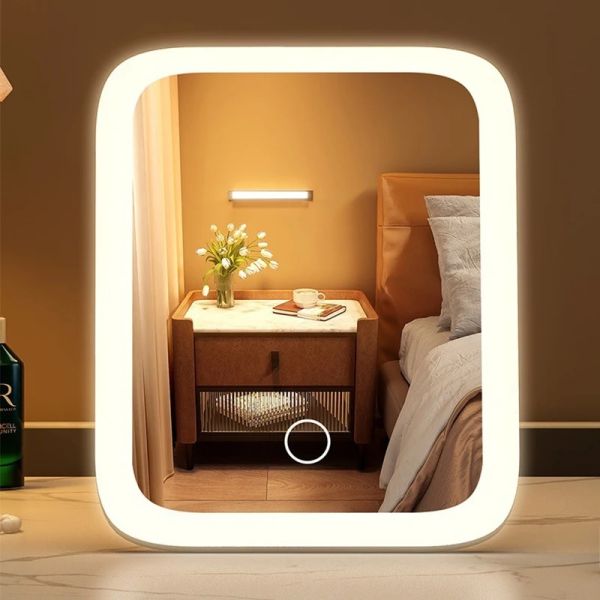 LED Desktop Fill Light Small Makeup Mirror With Light(WH-MR-109)
