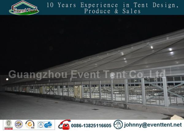 double roof transparent outdoor warehouse tent for food storage
