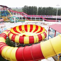 High Capacity Aqua Park Equipment Space Bowl Water Slide With 720 Riders / H