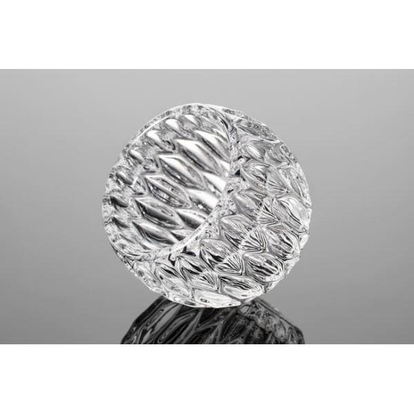 Crystal Home Decoration Glass Lead Free Teardrop Votive Candle Holder 8.8cm Height