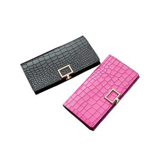 Debossed Pu Leather Wallets , 18x10cm BM Hasp Womens Credit Card Holder Wallet