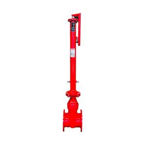 Red Gate Valve Extension Stem Manual Extended Stem Gate Valve