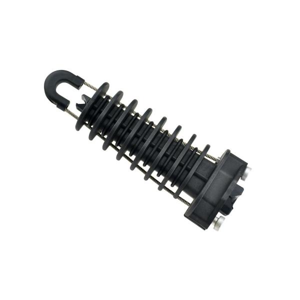 Overhead Line Accessories PA1500 FTTH Cable Anchoring Clamps High Tension Plastic Wed Type