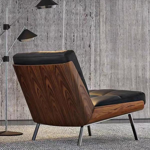 Elevate Business Leather  Leisure Lazy Sofa Chair Comfortable Relaxing