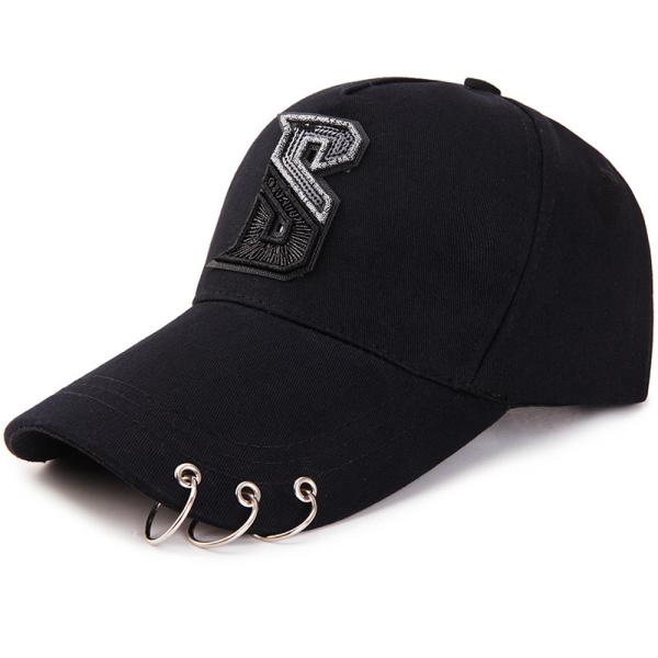 High Quality New Fashion Casual Hip-hop rivets Sport Cap Custom Unisex Ponytail trucker hat color:dark blue  size:adult