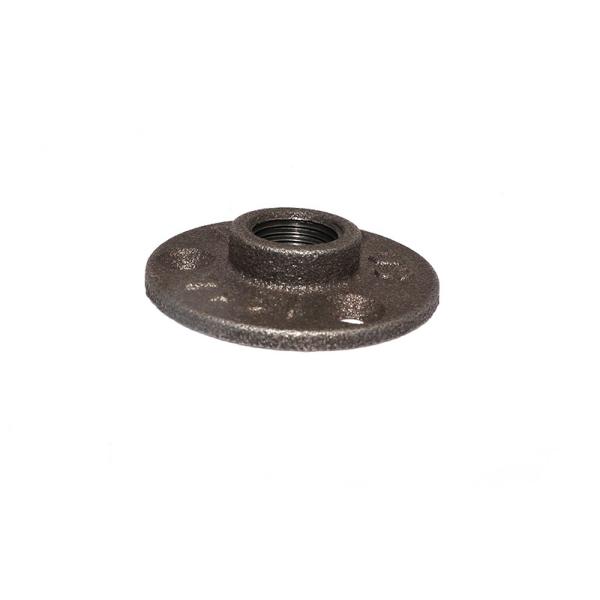 1/2 Inch Malleable Iron Floor Flange / Malleable Iron Fittings Shelving Retro Sandblasted