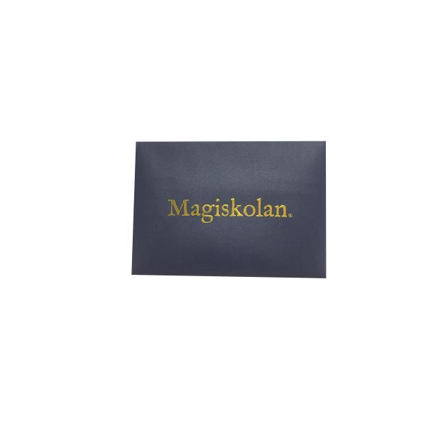 Gift Envelope Foil Stamp Logo Printing A4 Invitation Blue Pearlescent Paper Envelope