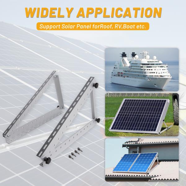 Triangle Adjustable Solar Panel Roof Mounting Brackets with Easy Installation Support
