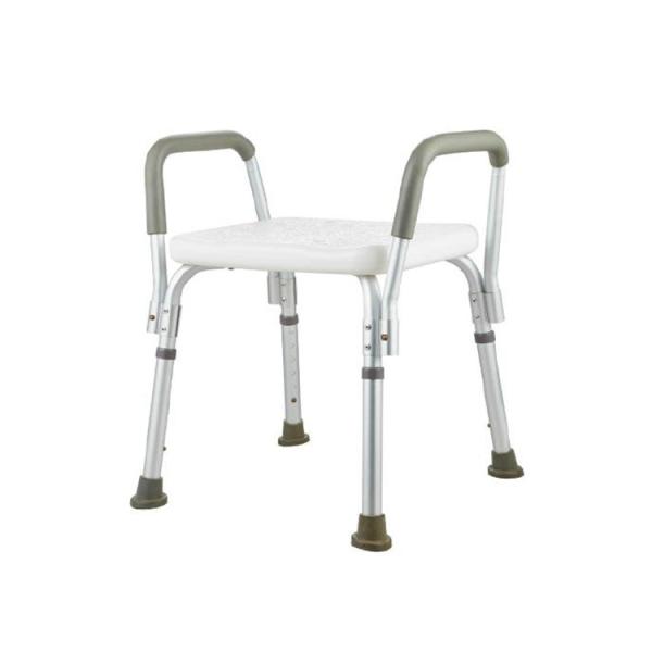 Elderly Square Seat Bathroom Shower Chair Bath Seat with Back