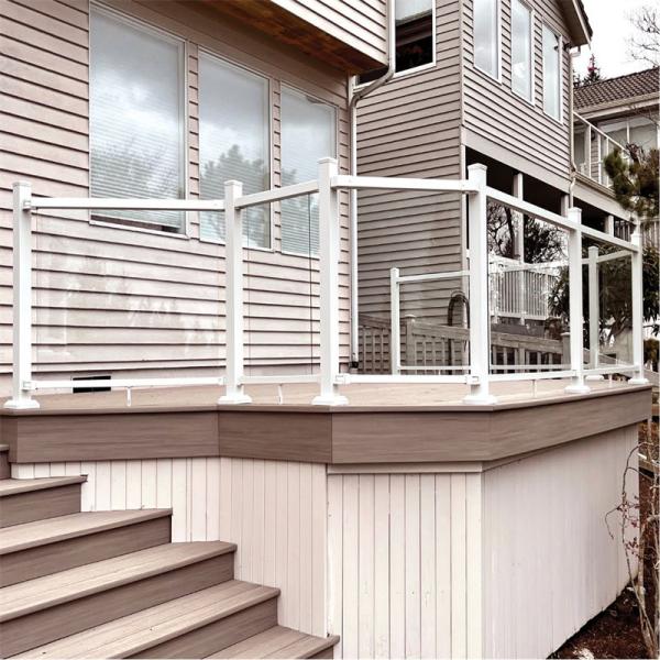 Aluminum Railing for Customer Requirements Customizable Horizontal Slat Fence for Pool and Yard