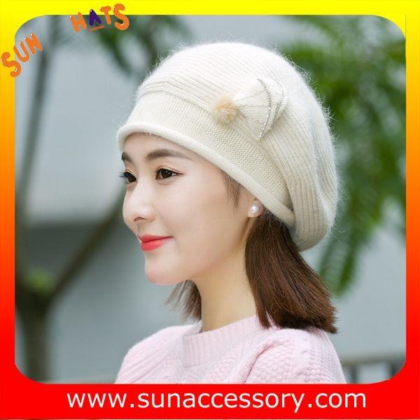 QF17002  Sun Accessory customized fashion knitted beanie hats for ladies  ,Hats in stock MOQ only 3 pcs