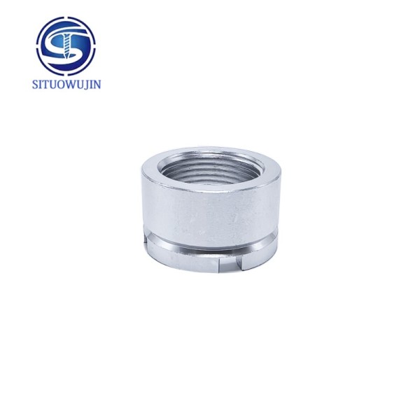 CNC Machined Carbon Steel Valve Body Connector with High Durability for Pneumatic Valve Fitting