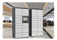 UV-C stérilisez les emplacements de Grey Intelligent Logistic Parcel Locker avec annoncer l'écran