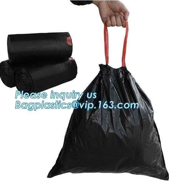 Biodegradable Compostable 13 Gallon Trash Bags Large Tall Kicthen Drawstring Strong Bags for Living Room Bedroom Bin Can