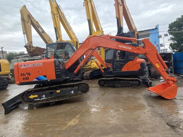 6 Ton Original Japan Used Hitachi ZX60 Crawler Excavator With 40.5KW Engine Power And 0.22m3 Bucket Capacity