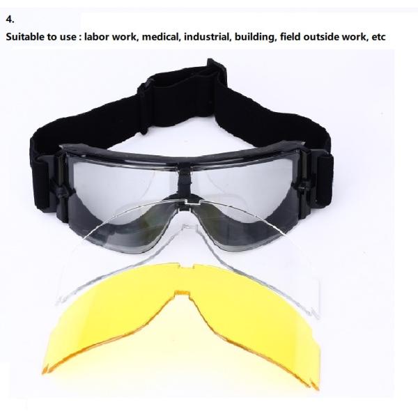 Polarized Tactical Military Goggles , Military Issue Prescription Glasses  TR90 Hunting