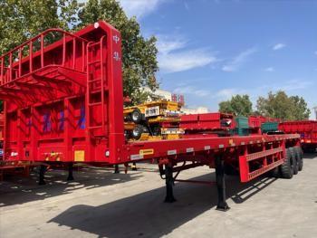 Heavy-Duty Multi Axles Flatbed Semi Trailer For Stable And Efficient Transportation Of Oversized Loads