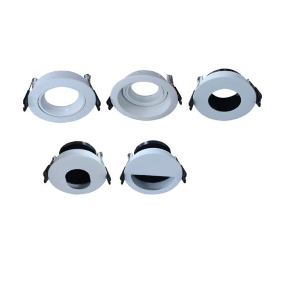 Aluminum Materials 10W LED Downlight , 90lm/W Black LED Downlights 86V - 264V