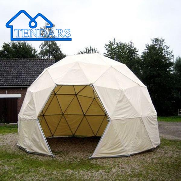 Reinforced Alloy 4m Dia Commercial Dome Tent PVC Cover Panoramic View for Glamping Sites