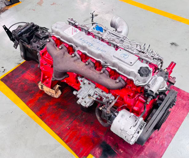W06E Complete 6-Cylinder Diesel Engine Assembly 165 HP 6.014 L Displacement for HINO Ranger FC FD GD Series