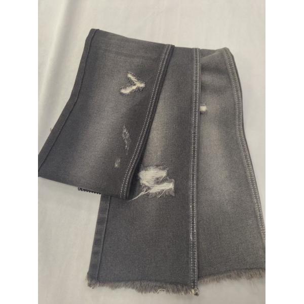 65%Cotton 12.5oz Cotton Rayon Polyester Black/White 180cm Denim fabric 7x7 JSD3085B