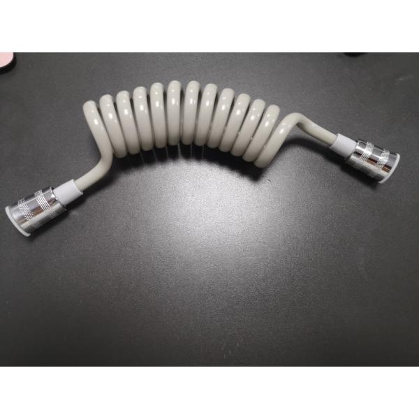 Bathroom Faucet Spout Feature Without Diverter PU Spiral Bidet Shower Hose Brass Nut