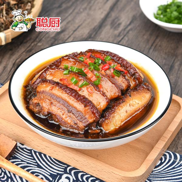 HACCP Certified Ready To Eat Packaged Food 130g Frozen Mei Cai Pork Belly
