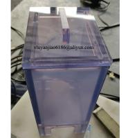 100 mm X 140 mm X 195 mm Pequenos tanques de PVC transparentes com tampa para laboratório