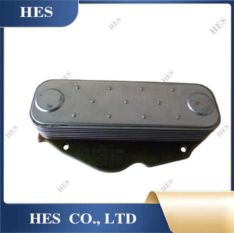 61500010334 252mm Oil Cooler Core Shacman Truck Parts 3.2KG