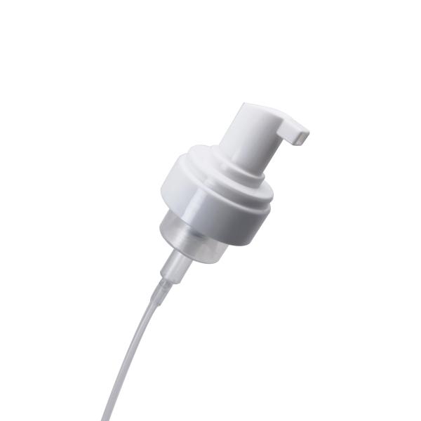 White Plastic Liquid Dispenser Pump With Protective Clip 43MM Press Pump