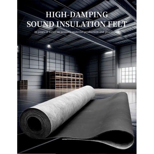 Mass Loaded Vinyl Soundproofing Material Felt Fireproof NBR Rubber MLV Roll