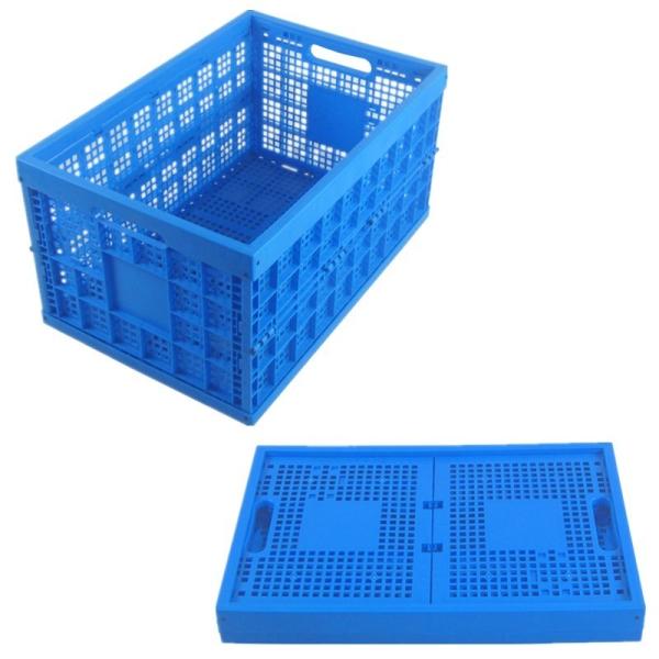 Gray Mesh Plastic Folding Crate The Perfect Solution for Industrial Storage and Transport