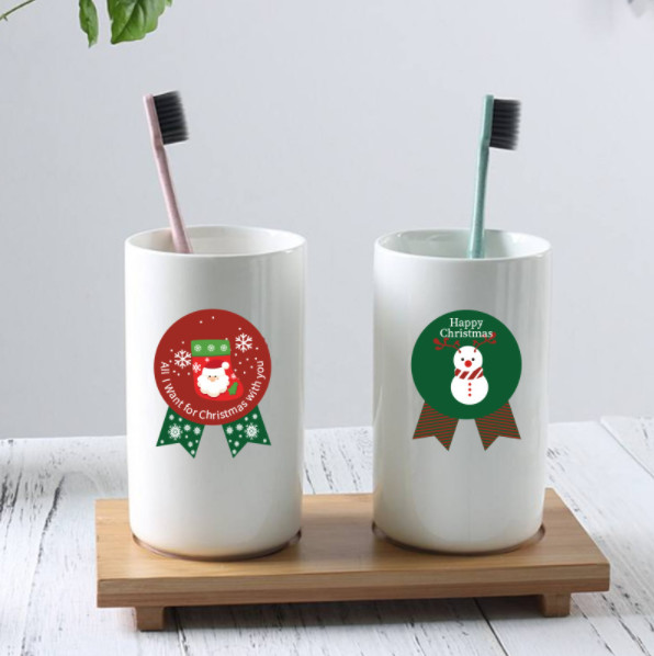 Стикеры винила веселого рождества PVC крена ярлыка цвета Pantone липкие