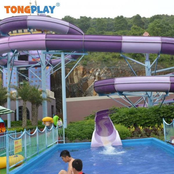 Customized Eco-friendly High Capacity Water Slide and Rainbow Slide for Outdoor Water Parks