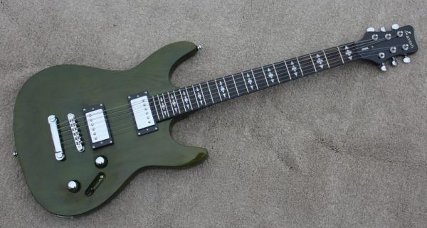 2017 LAVISH new style Grass green FMS custom Solid ELM electric guitar fingerboard ebony Free shipping Factory direct sa