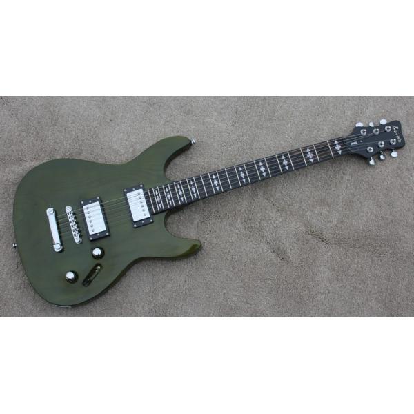 2017 LAVISH new style Grass green FMS custom Solid ELM electric guitar fingerboard ebony Free shipping Factory direct sa