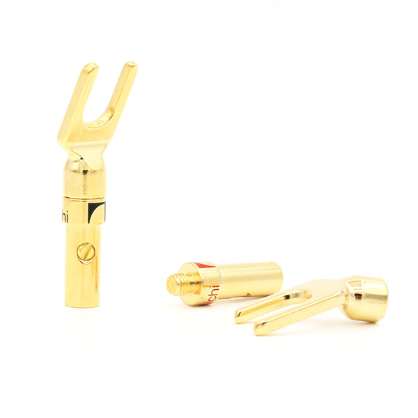 Золото Multiscene Nakamichi покрыло цвет лопаты штепсельных вилок банана y серебряный