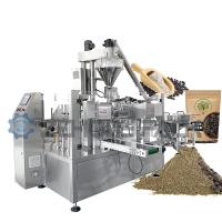 Máquina automática de embalagem de pó para alimentação de sacos de bebidas sólidas em várias estações