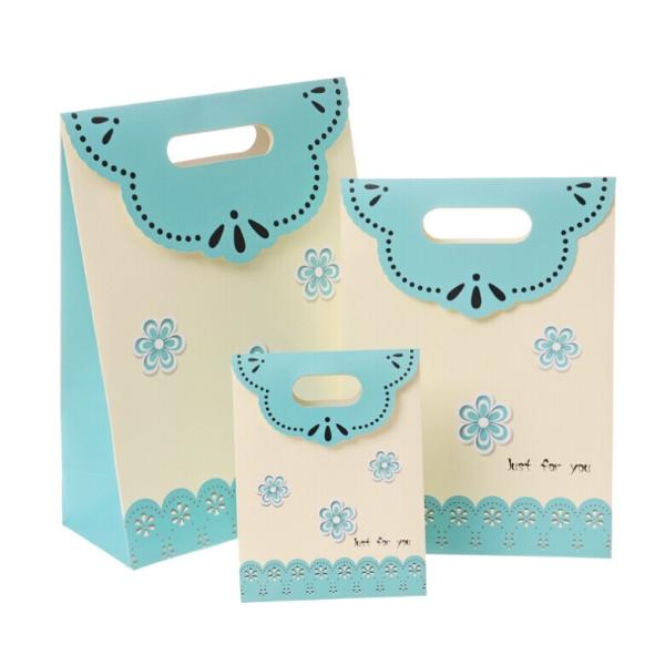 Hot new products flower gift packaging bag/ gift bags with Velcro on flap