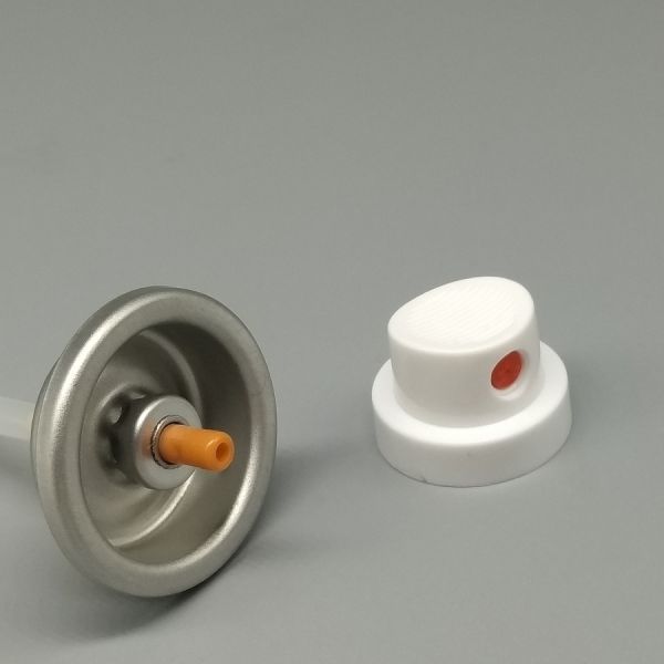 Chemically Inert Aerosol Spray Air Freshener Valve for Natural and Organic Formulations with Pure and Clog-Resistant Design.